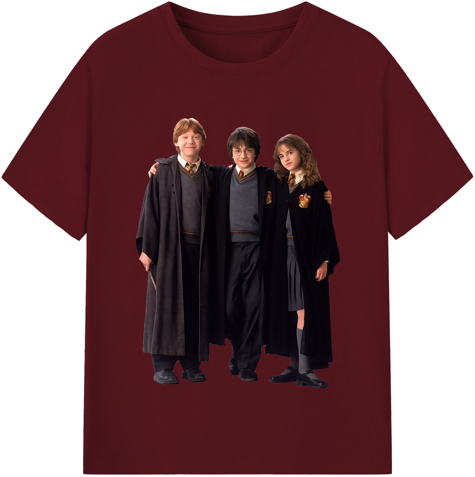 （画像用） Harry Potter ハリー・ポッターシリーズ 綿100％半袖Tシャツ（フロントプリント）